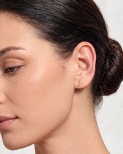 Crescent Moon Studs