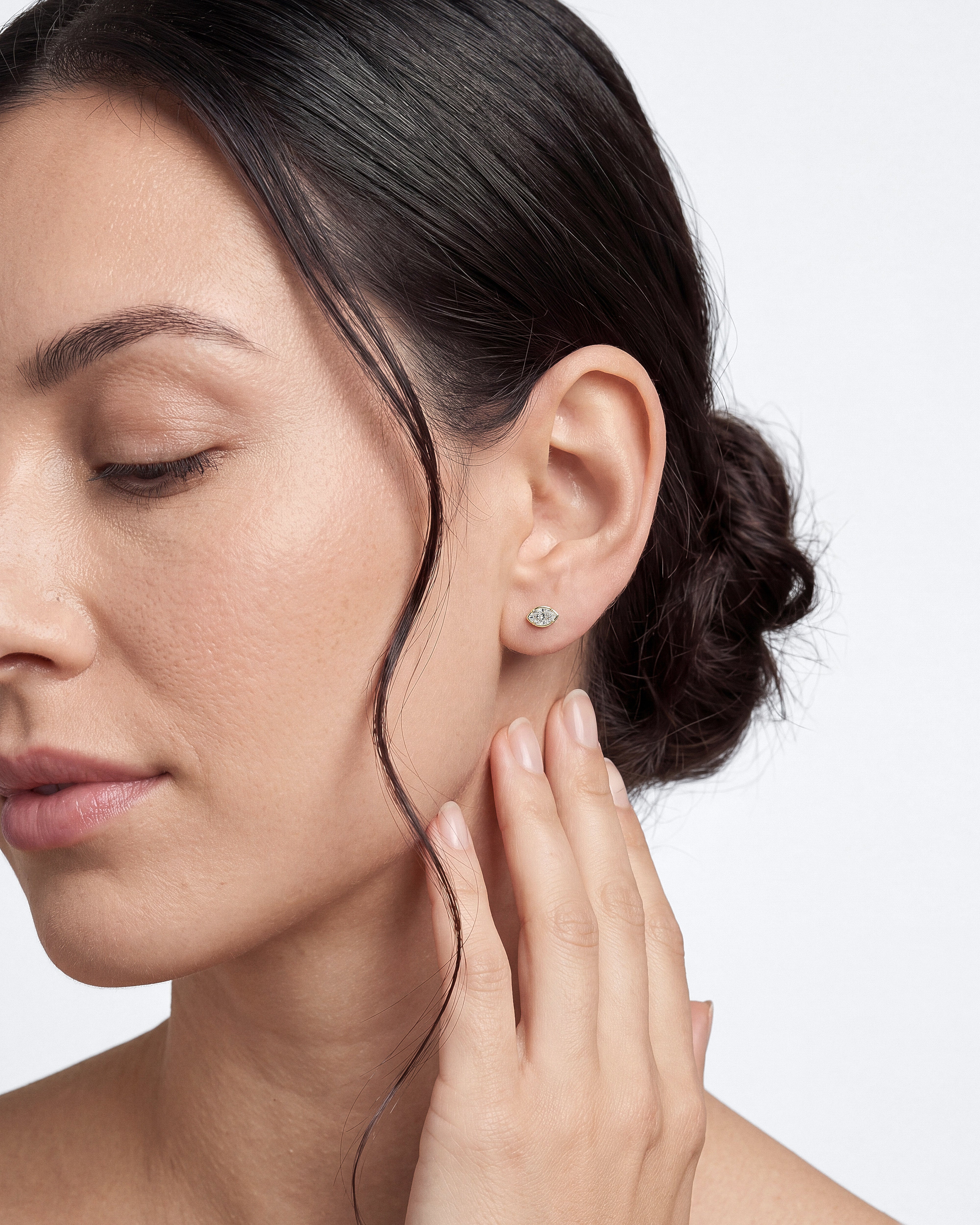 Marquise Glow Studs
