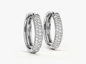 Chunky Pave Hoops
