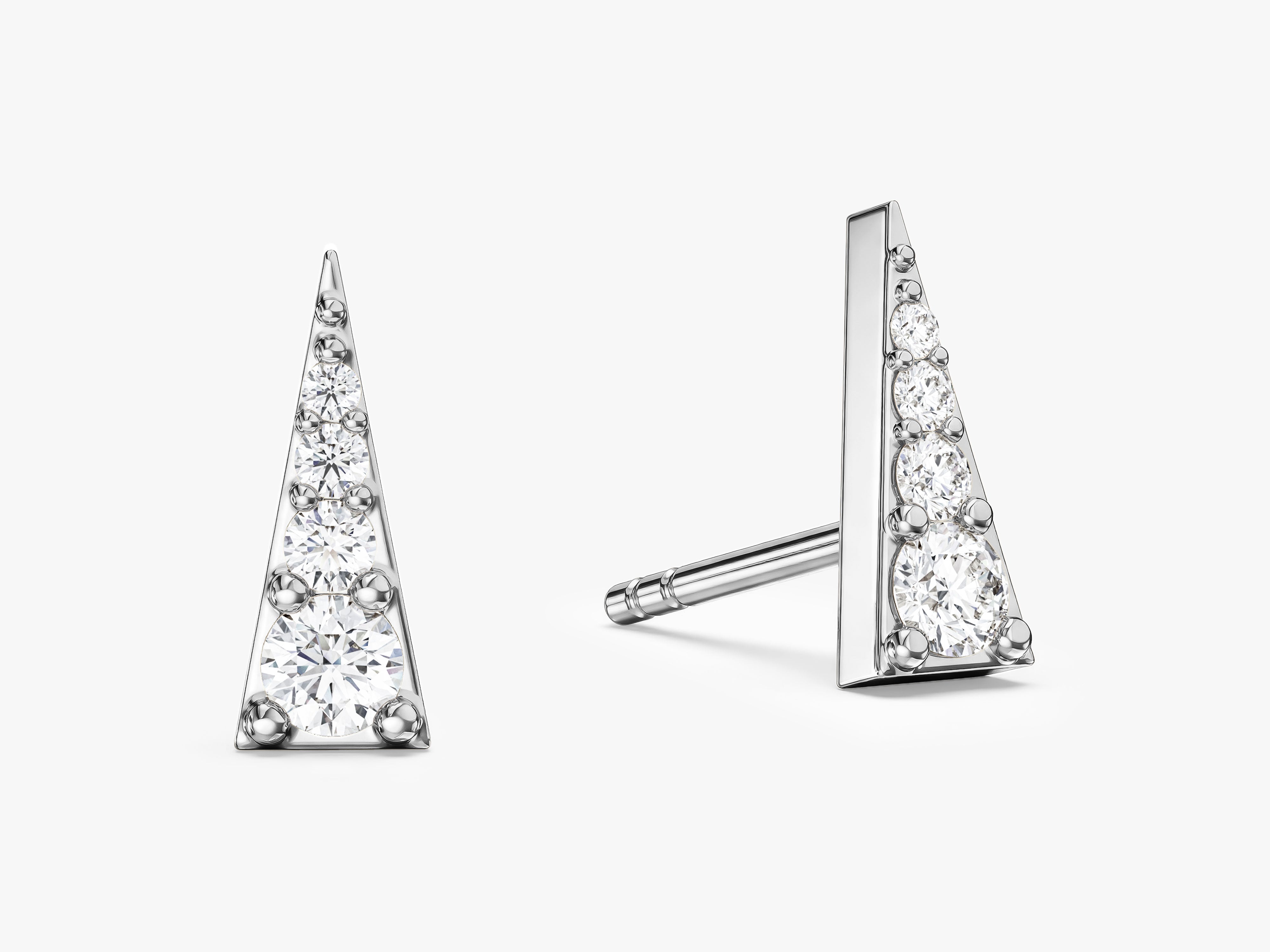 Sparkle Triangle Studs