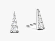 Sparkle Triangle Studs