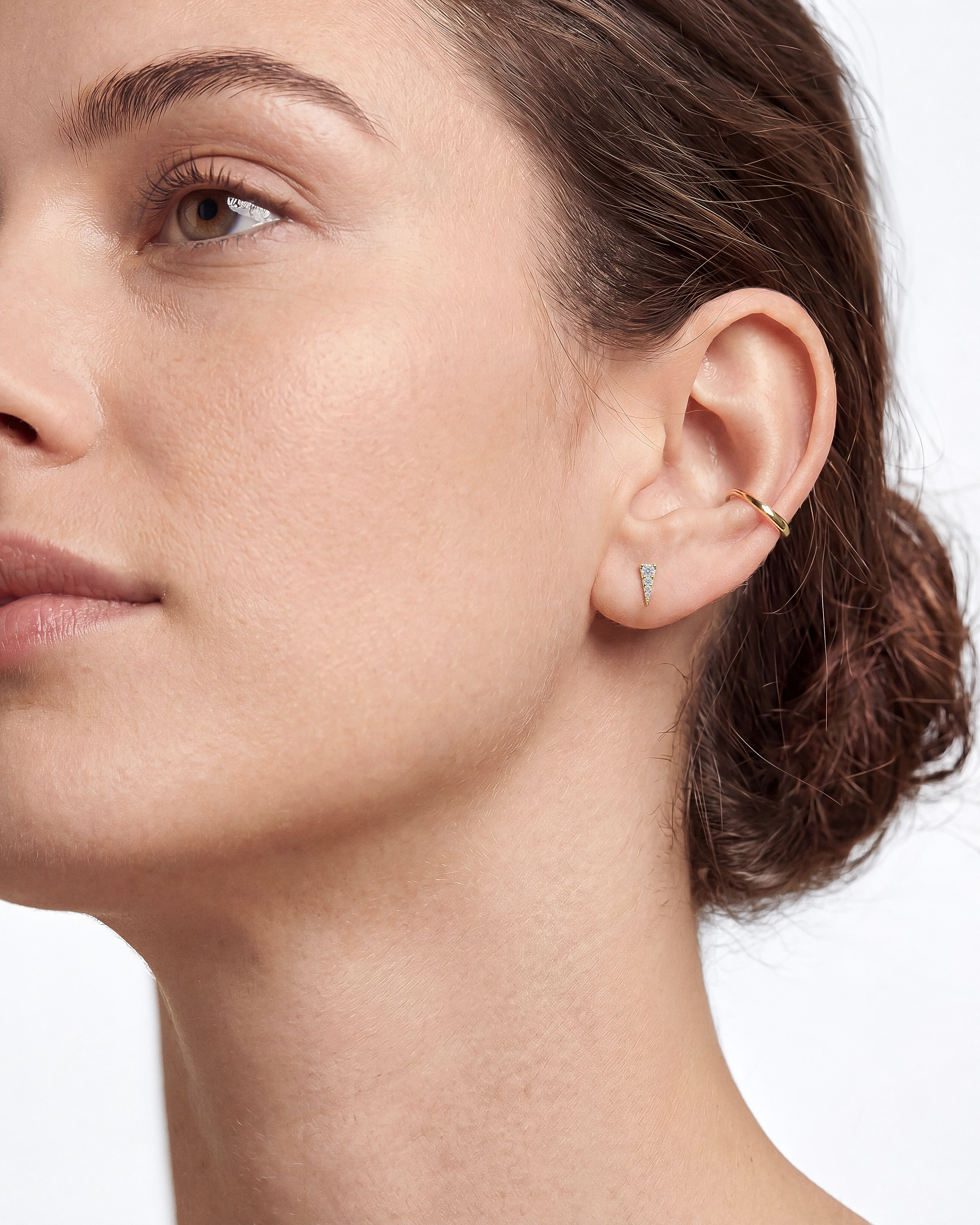 Sparkle Triangle Studs