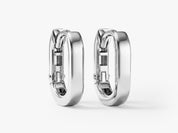 Bold Oval Statement Hoops