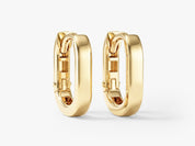 Bold Oval Statement Hoops