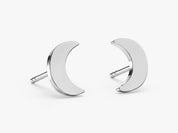 Tiny Crescent Studs