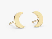 Tiny Crescent Studs