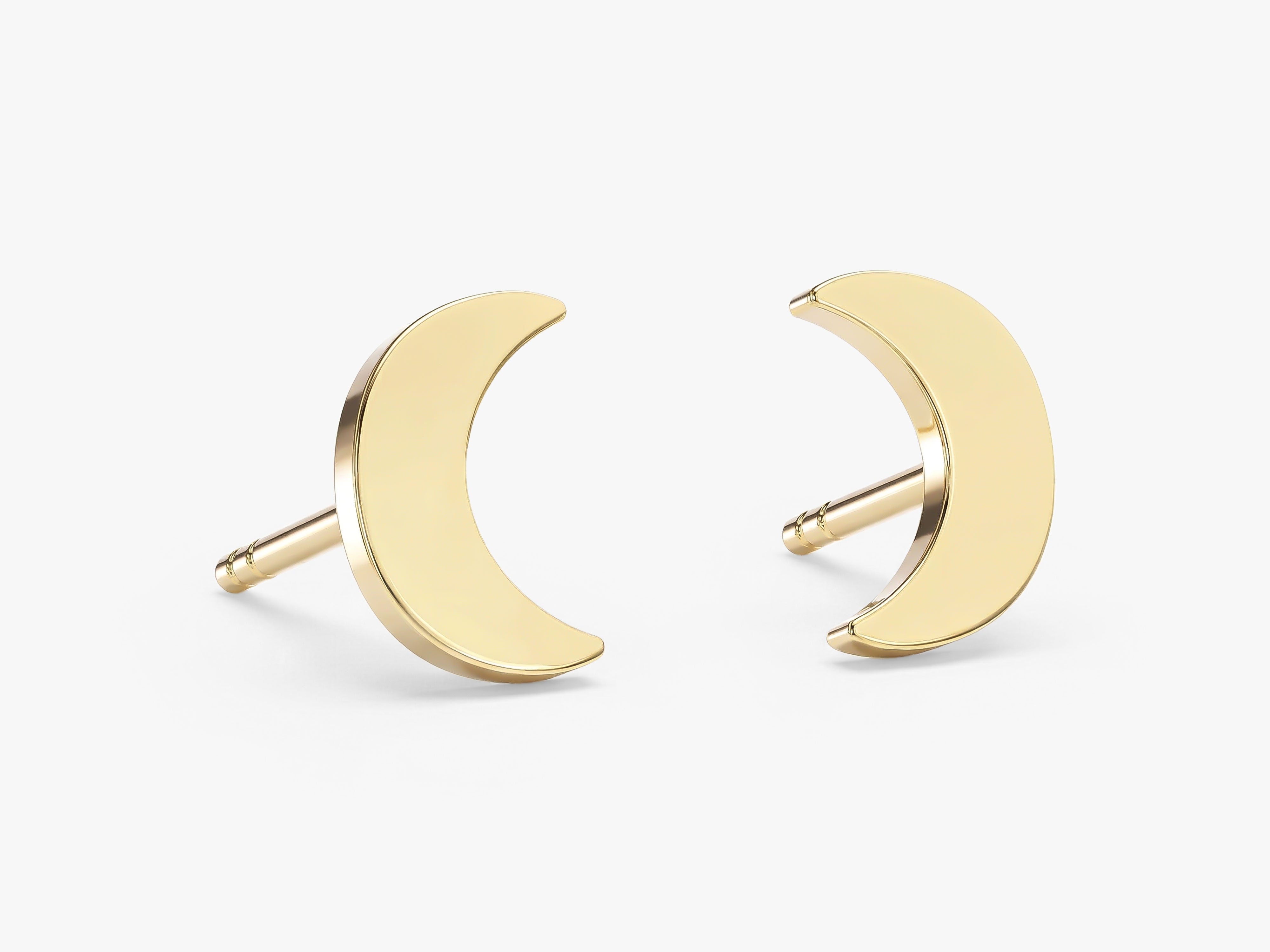 Tiny Crescent Studs