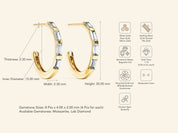Baguette Earrings