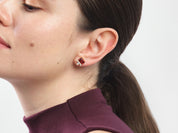 Emerald Cut Birthstone Studs