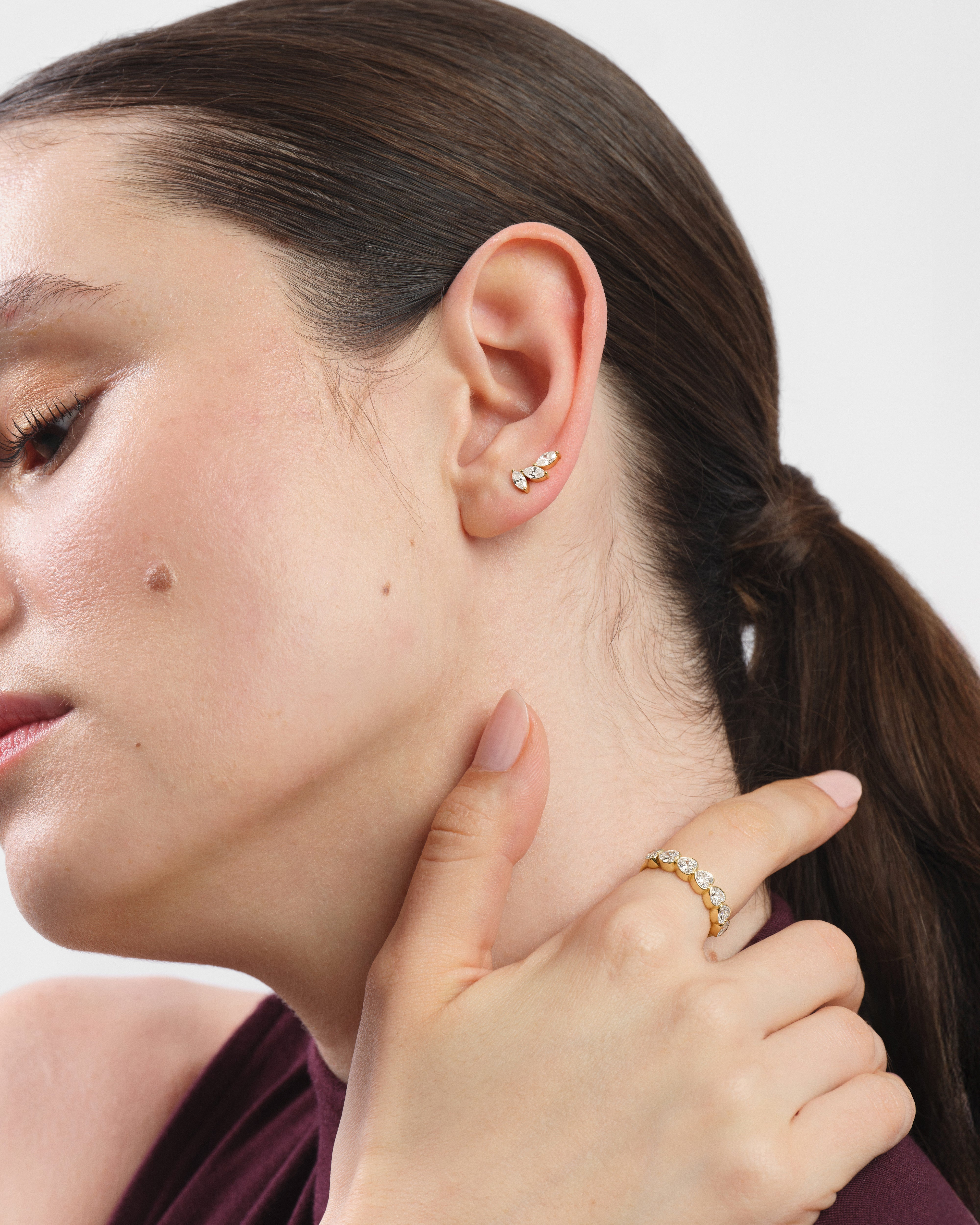 Marquise Trio Studs