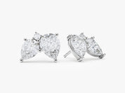 Duo Teardrop Studs