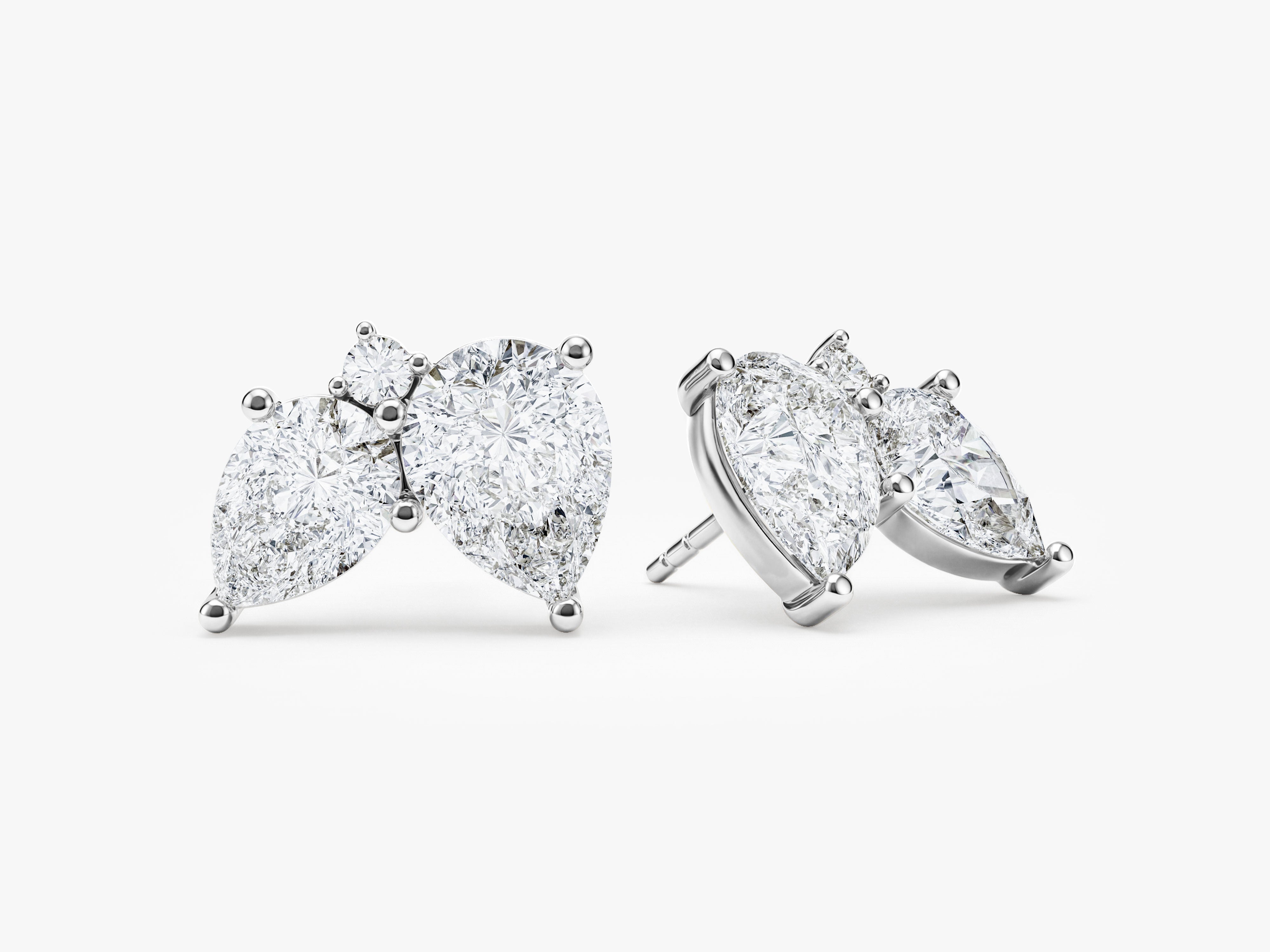 Duo Teardrop Studs
