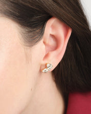 Duo Teardrop Studs