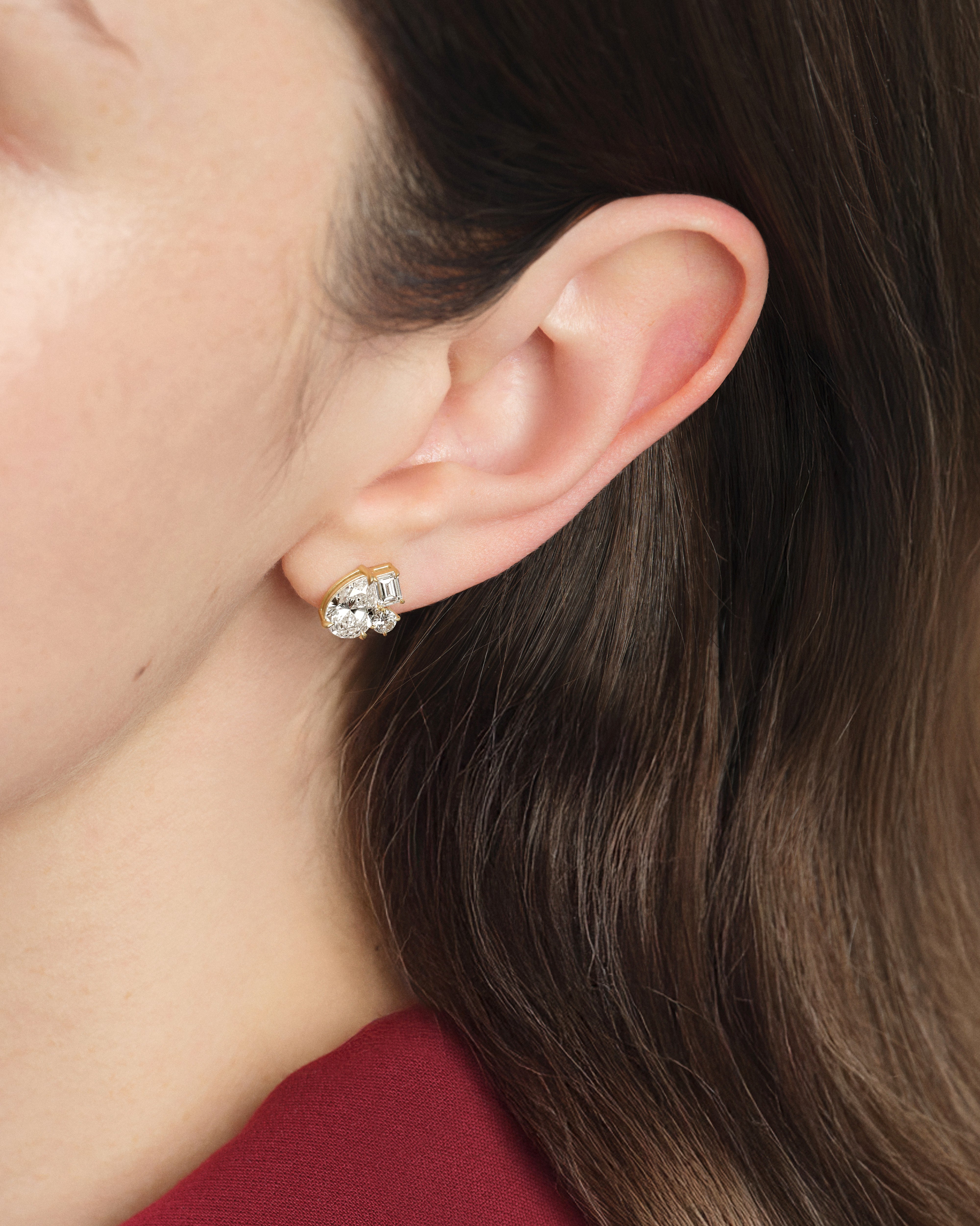 Multi Sparkle Cluster Studs