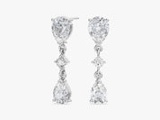 Teardrop Sparkle Drop Earrings