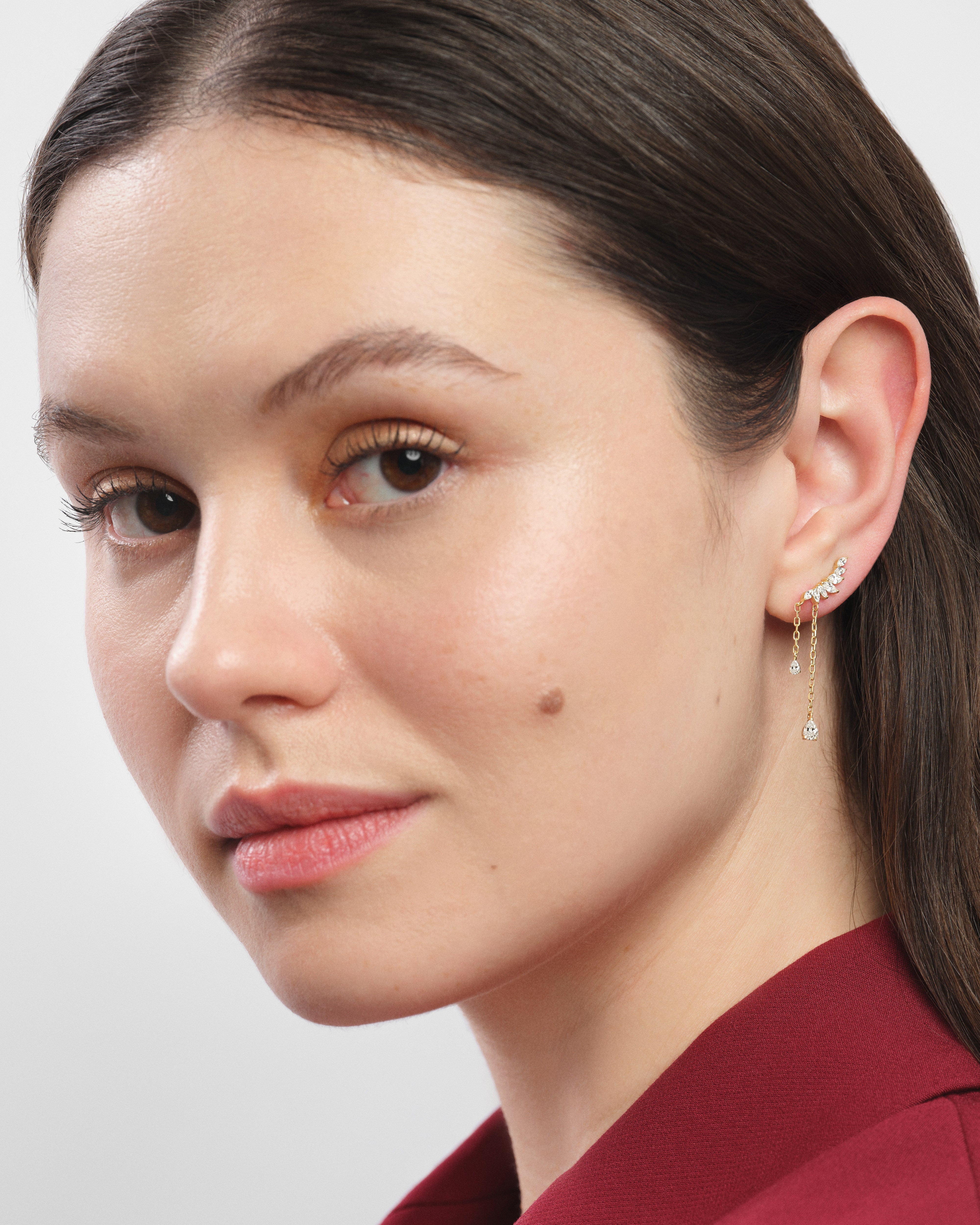 Wing Trail Drop Earrings