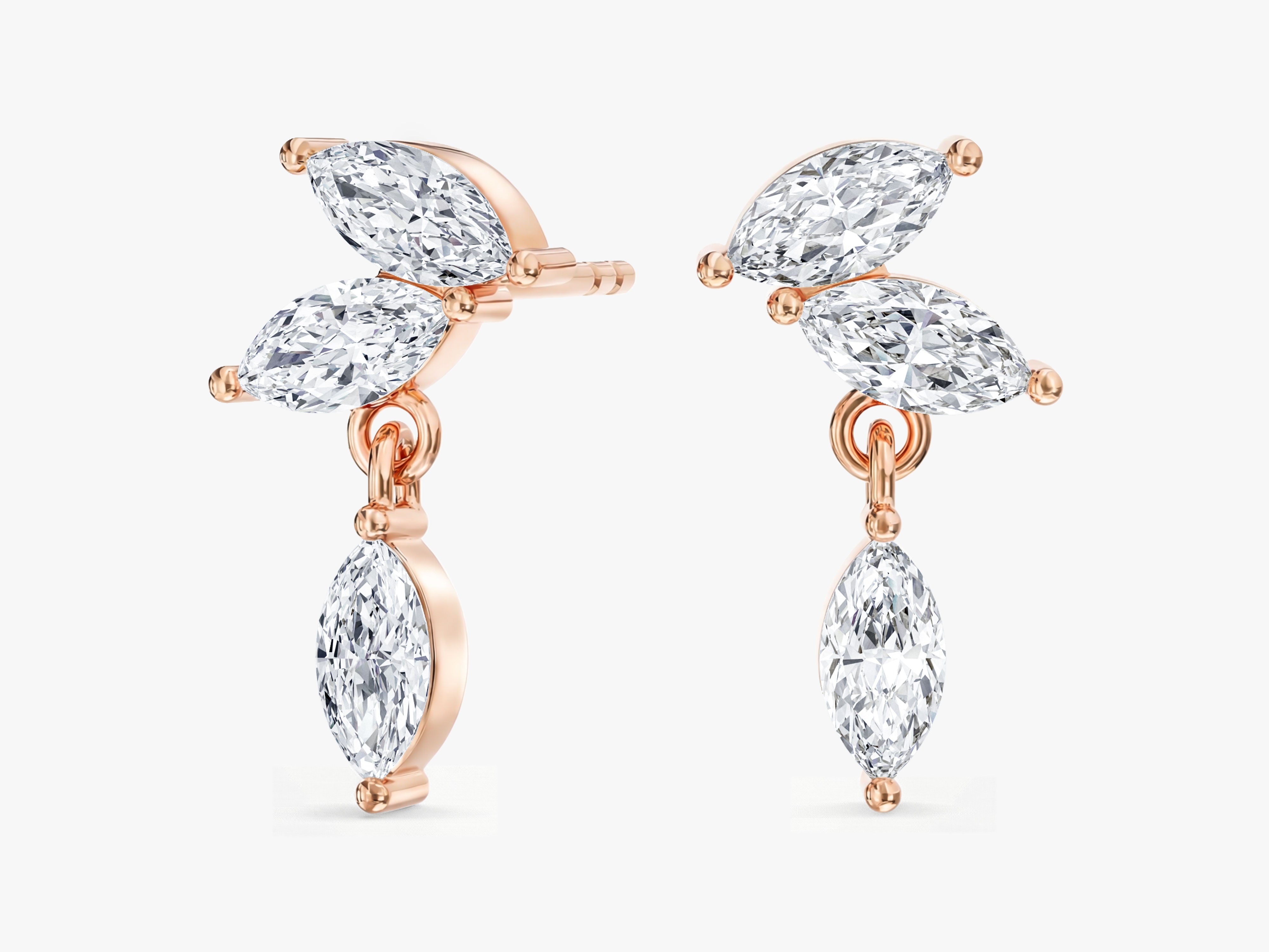 Marquise Sparkle Drop Earrings
