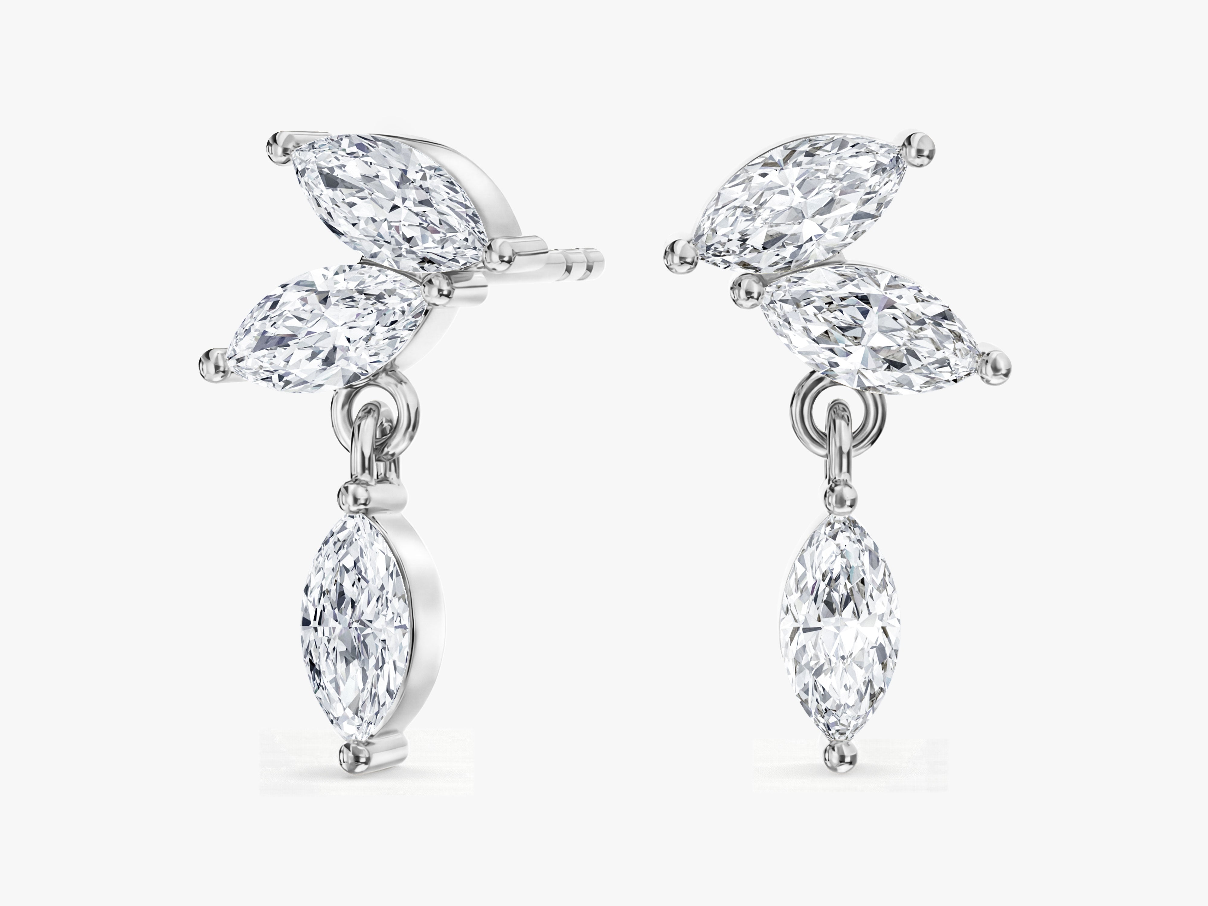 Marquise Sparkle Drop Earrings