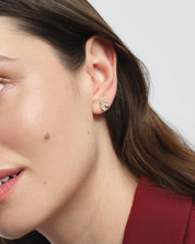 Teardrop Bezel Studs