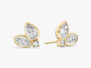 Teardrop Bezel Studs
