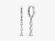 Triple Teardrop Drop Earrings