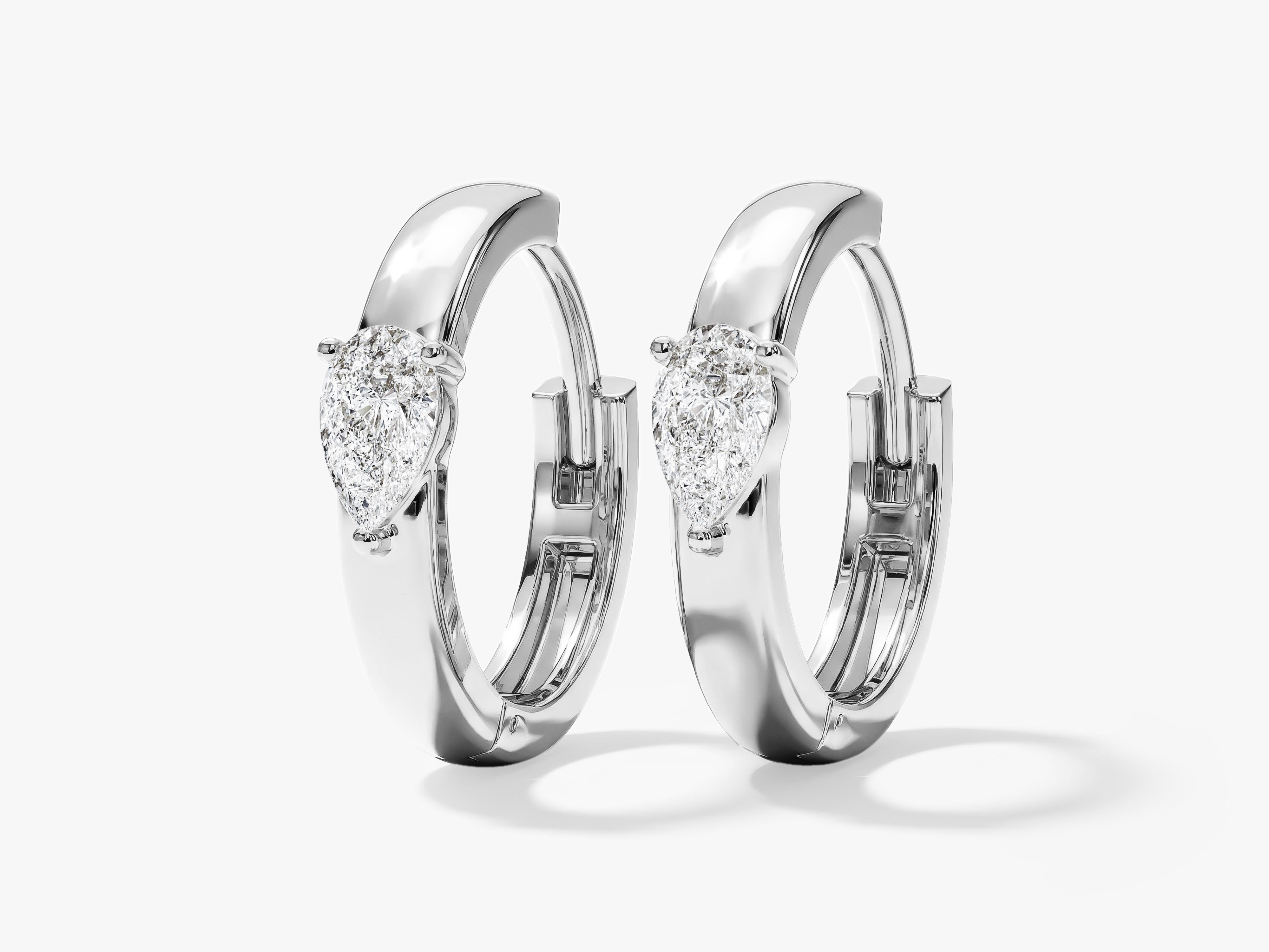 Teardrop Accent Hoops