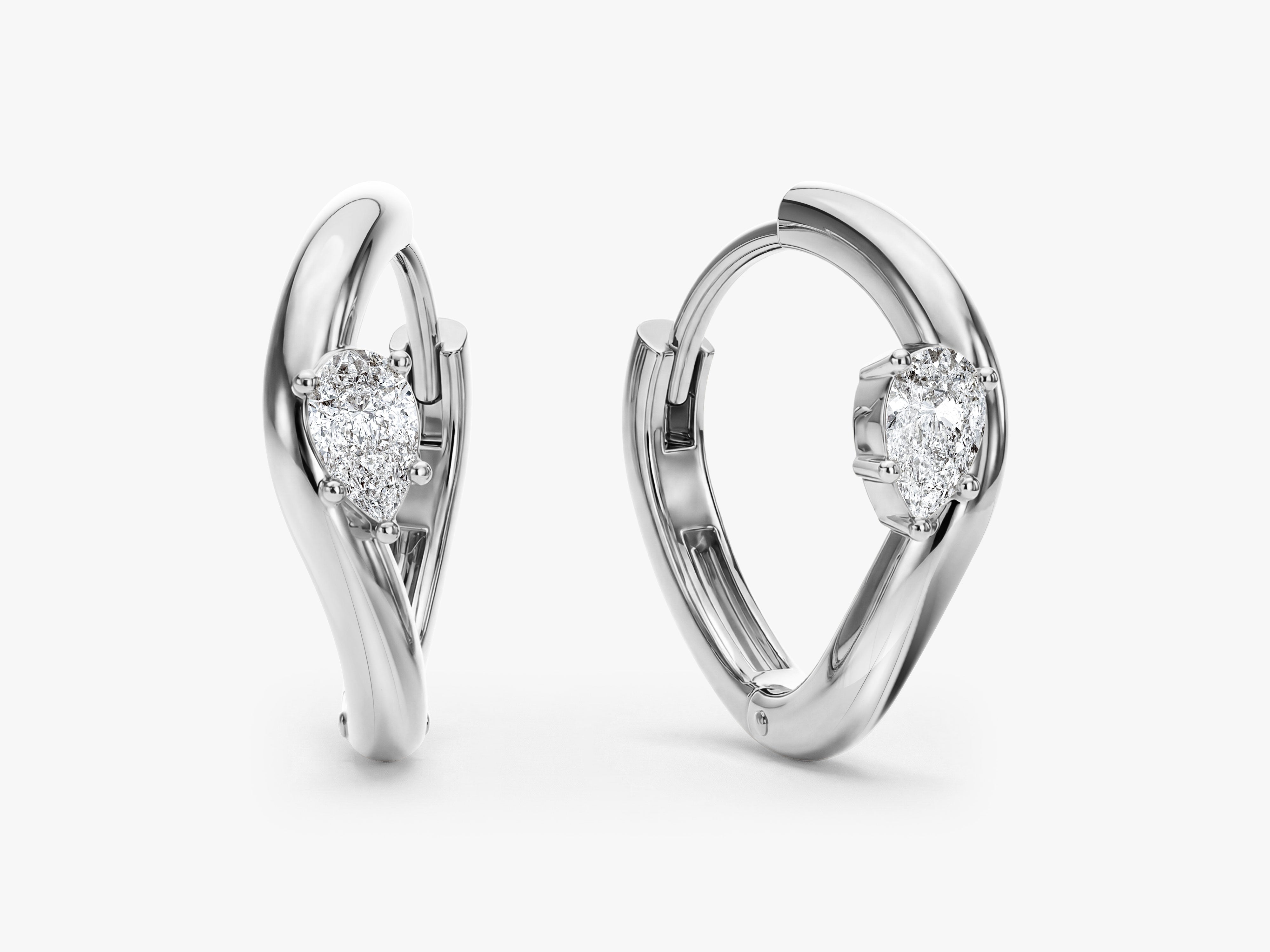 Sculpted Curve Hoops