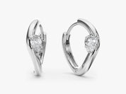 Sculpted Curve Hoops