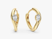 Sculpted Curve Hoops