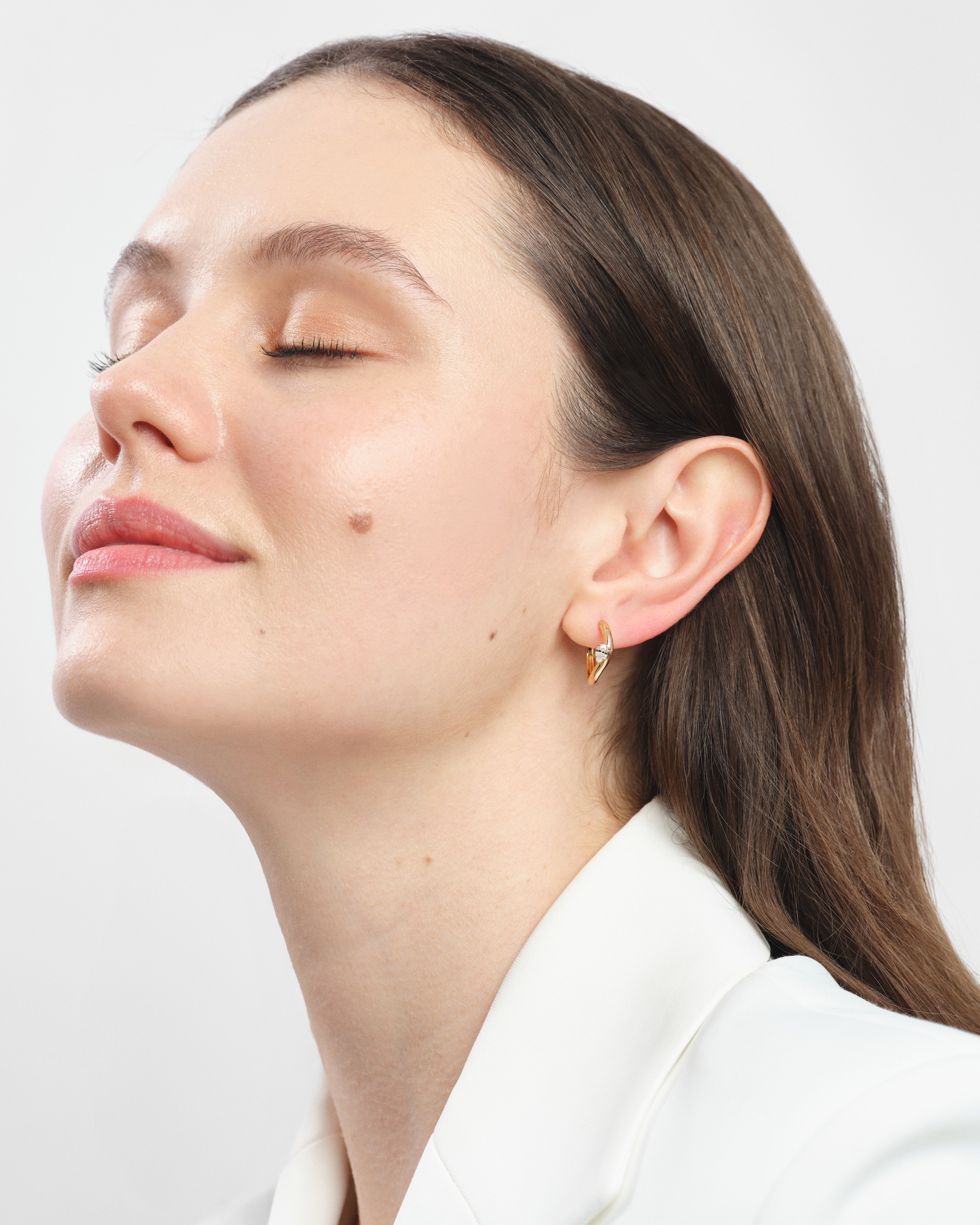 Sculpted Curve Hoops