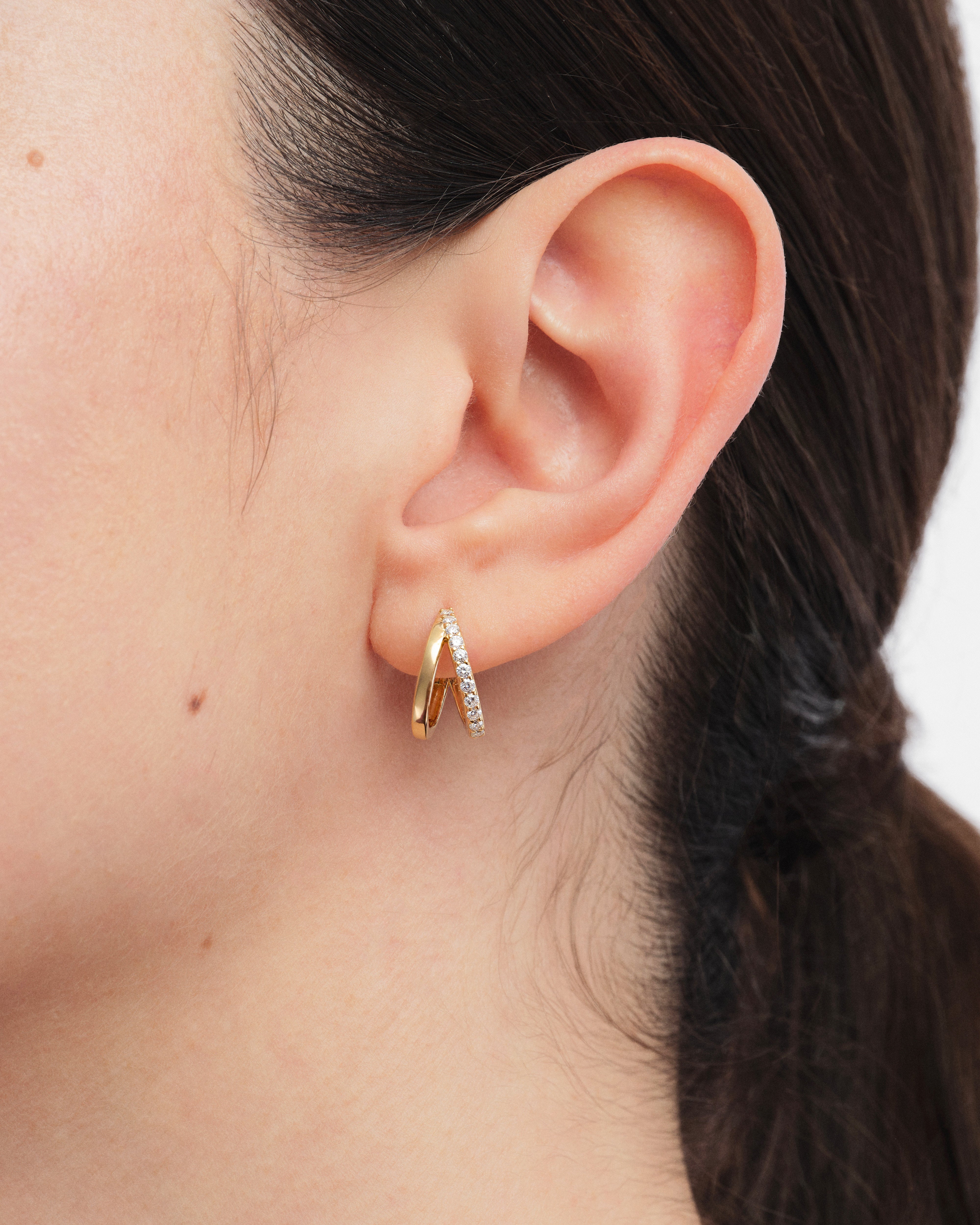 Twin Ring Hoops