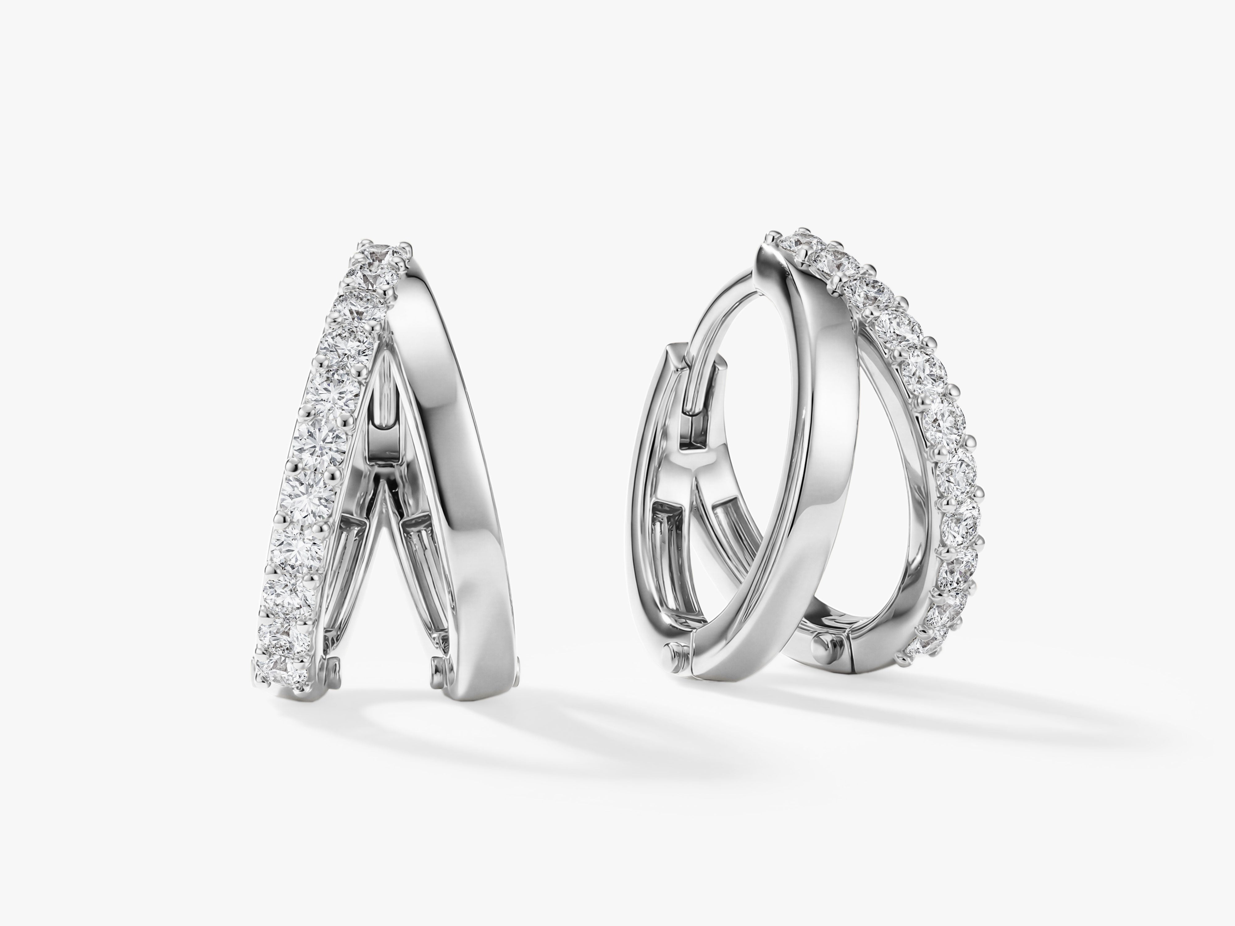Twin Ring Hoops