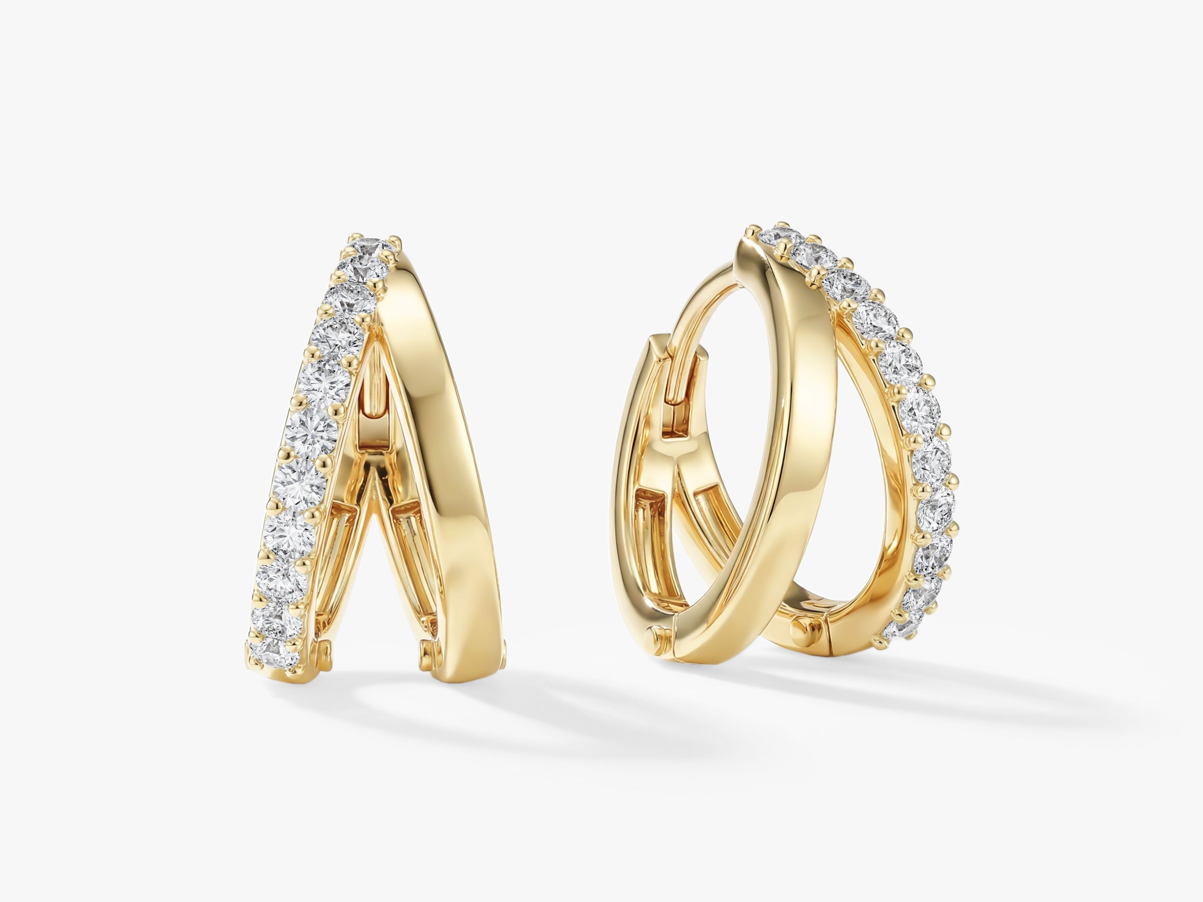 Twin Ring Hoops
