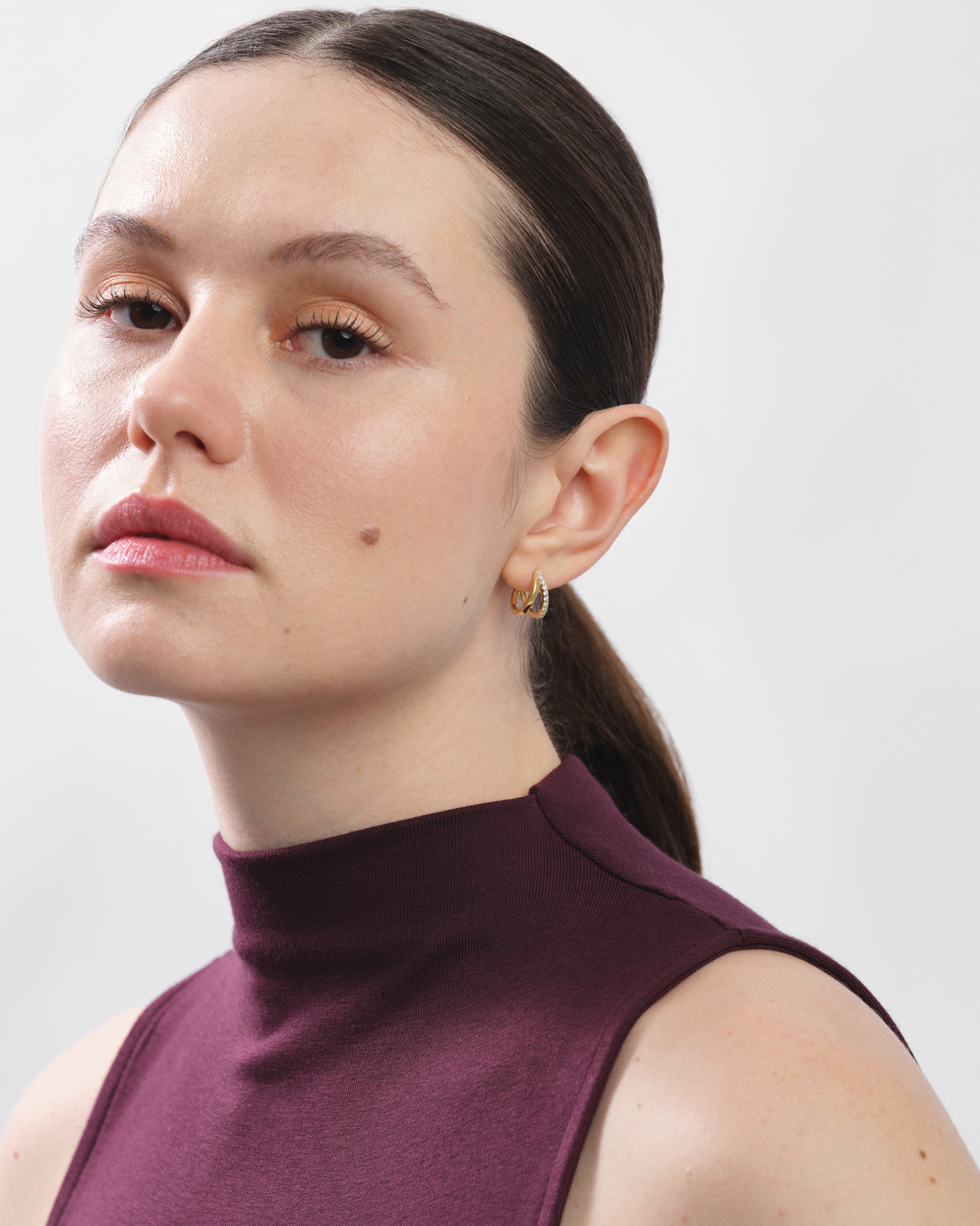 Twin Ring Hoops