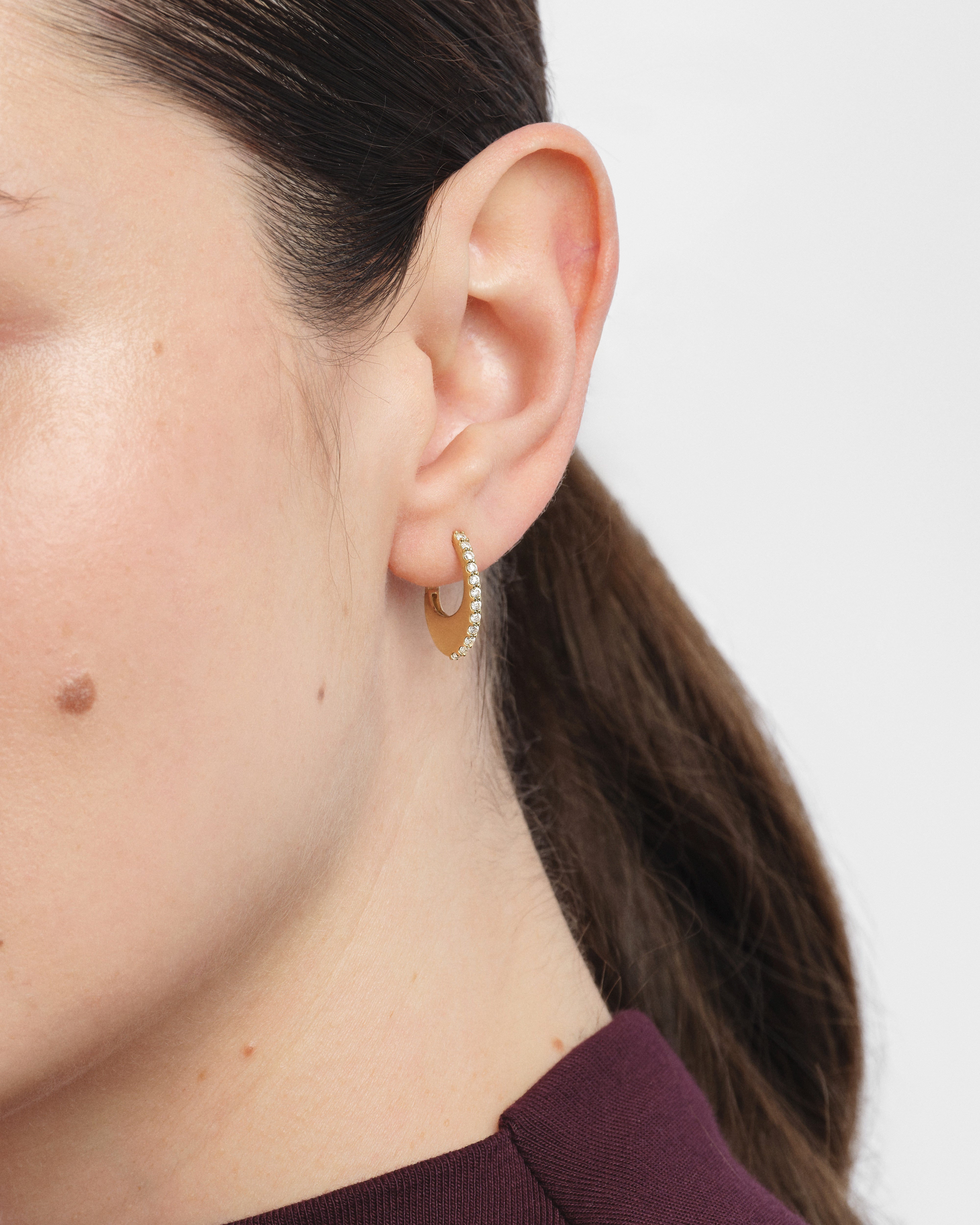 Sparkle Pave Hoops