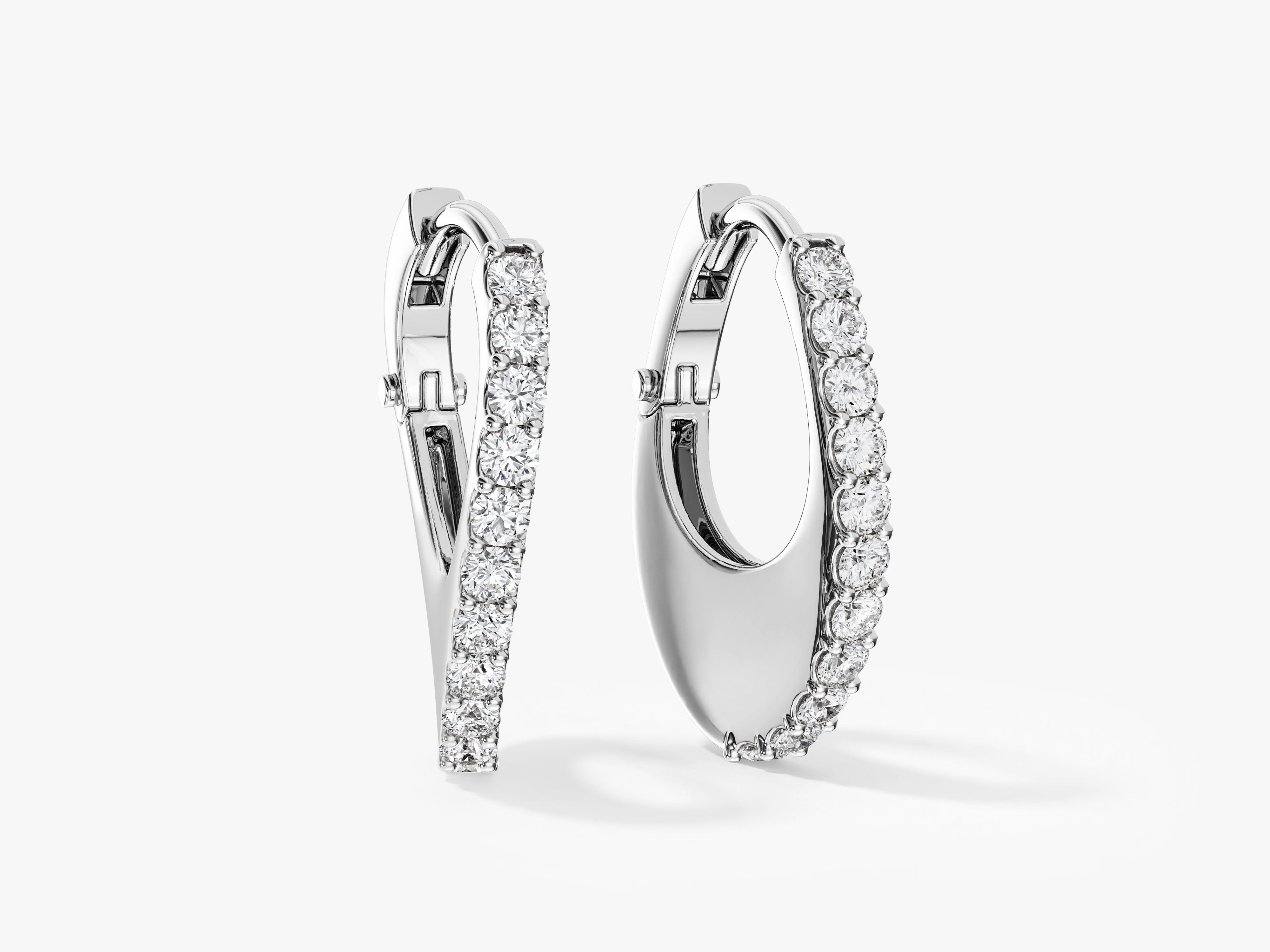 Sparkle Pave Hoops