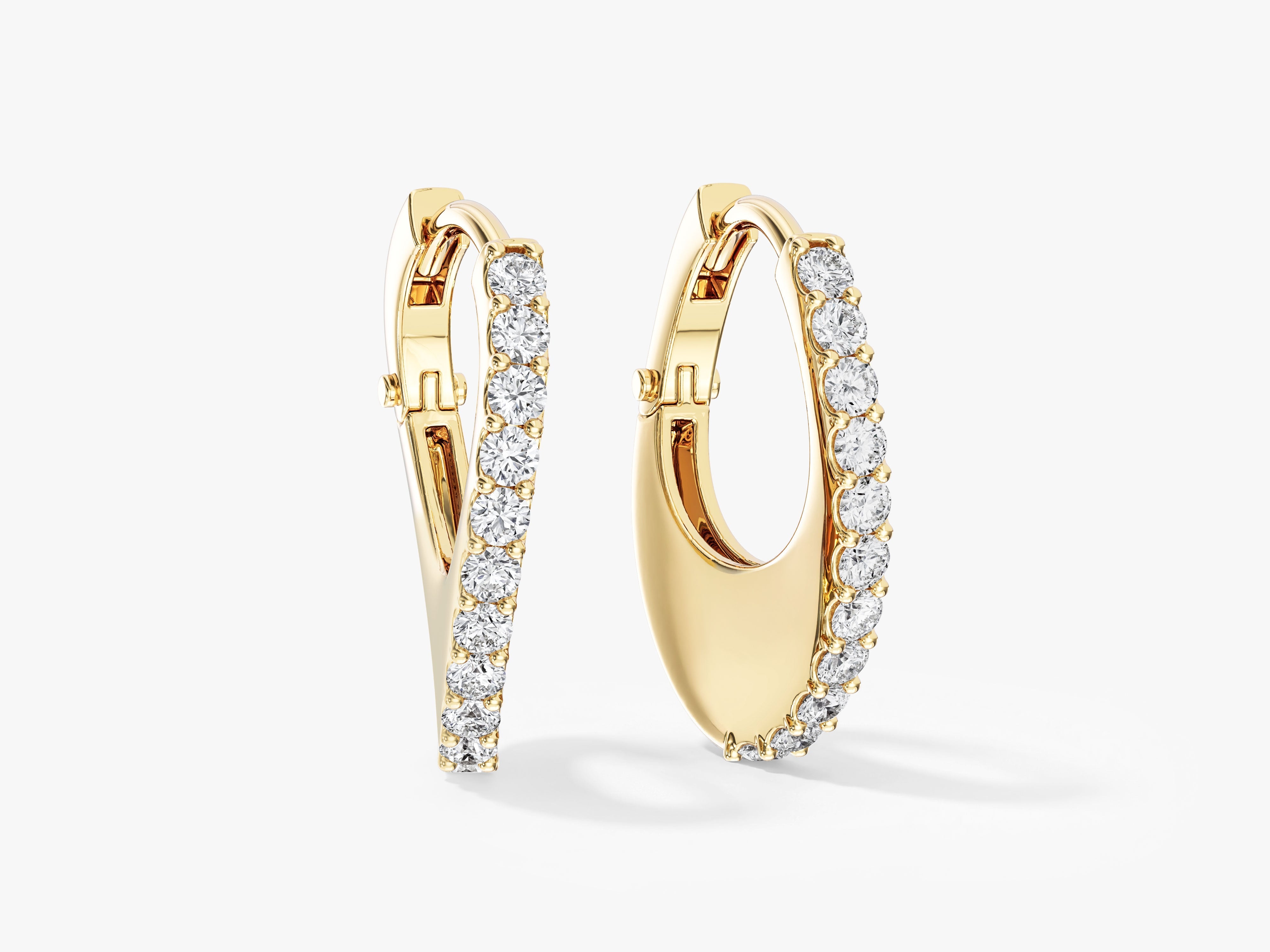 Sparkle Pave Hoops