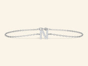 Initial Bracelet with Stones