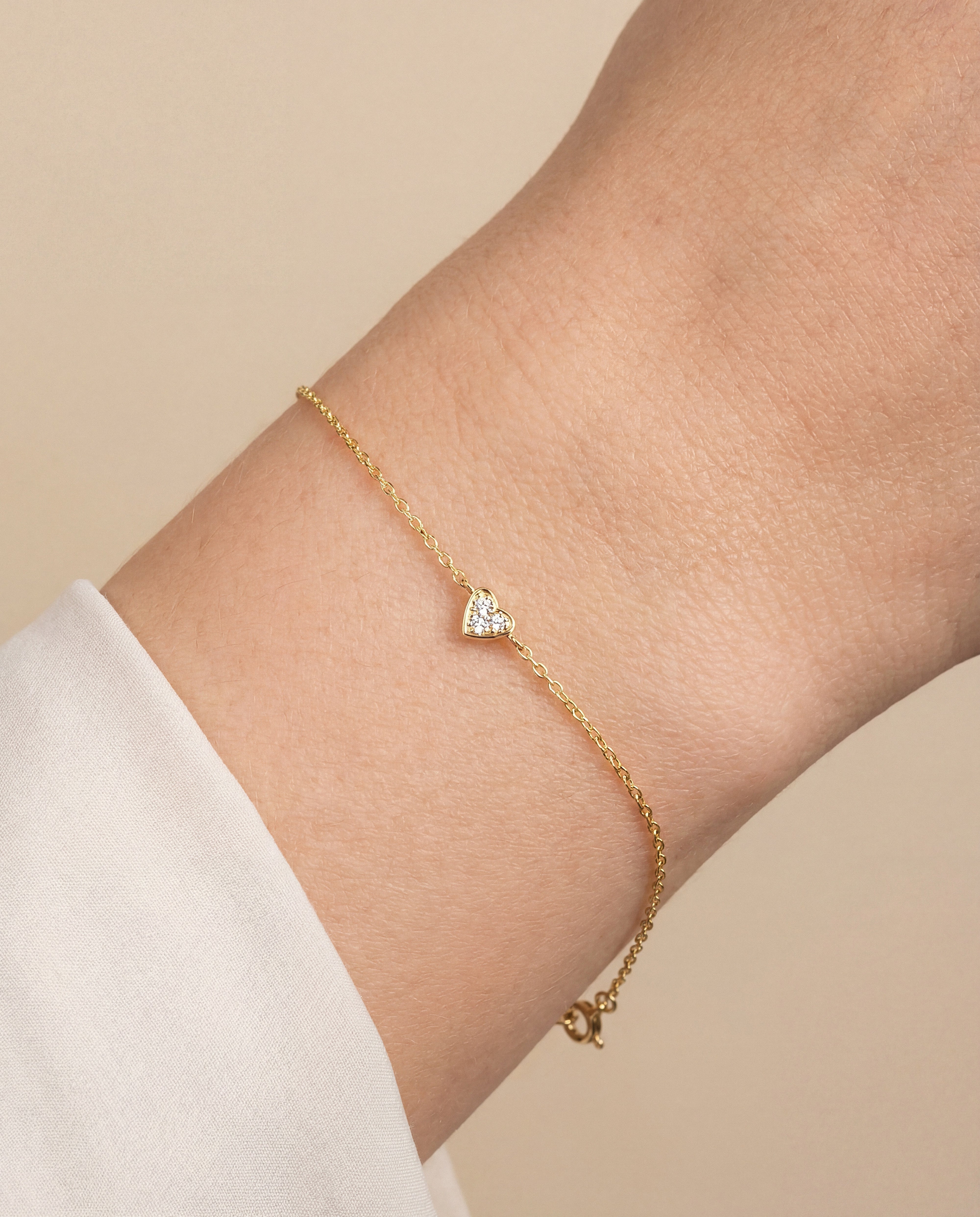 Tiny Heart Chain Bracelet
