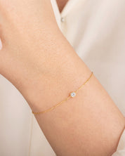 Solo Bezel Drop Bracelet