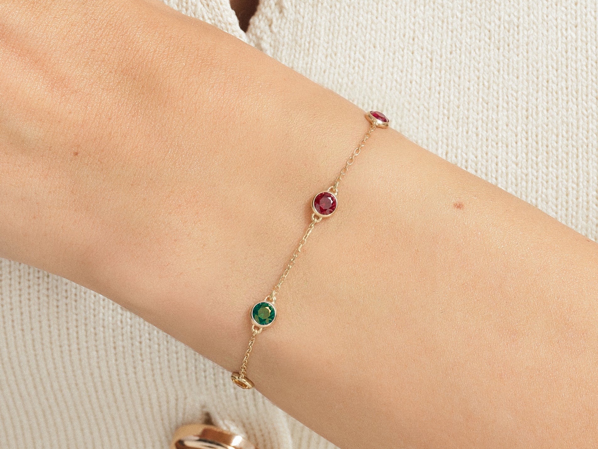 Celestial Station Birthstone Bracelet
