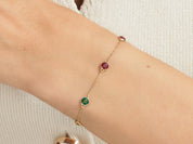 Celestial Station Birthstone Bracelet