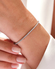 Lab White Sapphire Tennis Bracelet (1.50 CT TW)