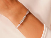 Pear Tennis Bracelet