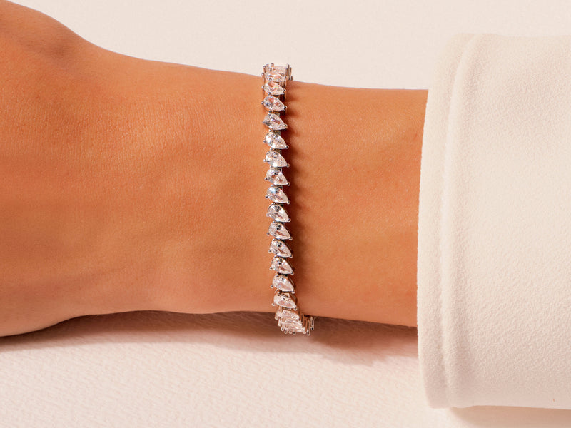 Pear Tennis Bracelet