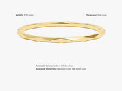 Geometric gold bangle bracelet jewelry for women