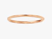 Rose gold geometric bangle bracelet from jewelry collection