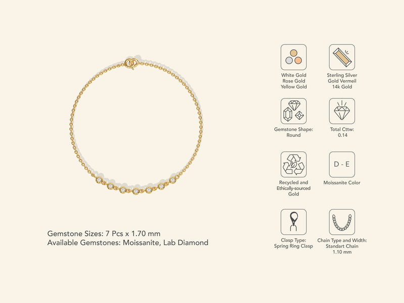 Seven Stone Bracelet