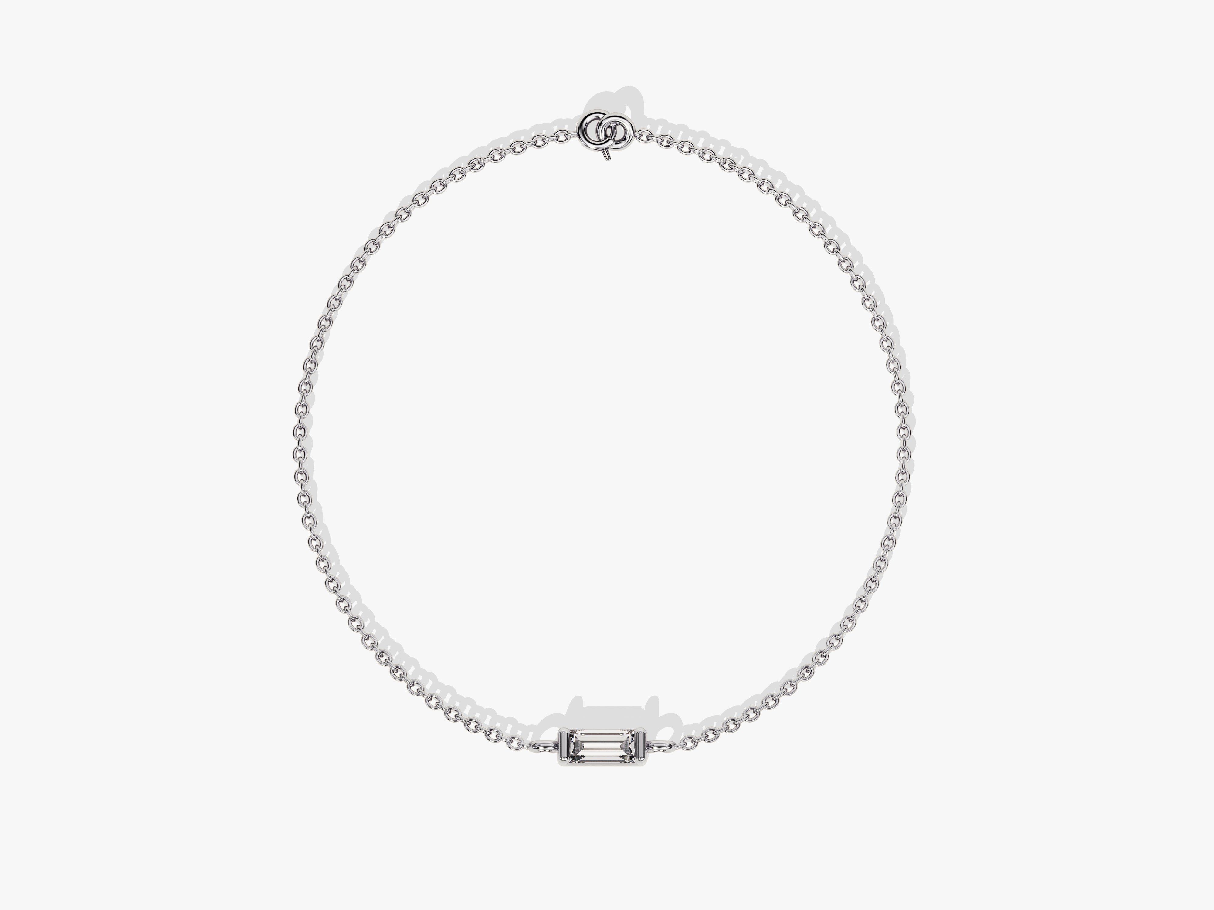 Diamond solitaire necklace with delicate chain, fine jewelry