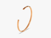 Rose gold double band cuff bracelet jewelry